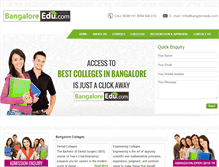 Tablet Screenshot of bangaloreedu.com